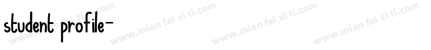 student profile字体转换